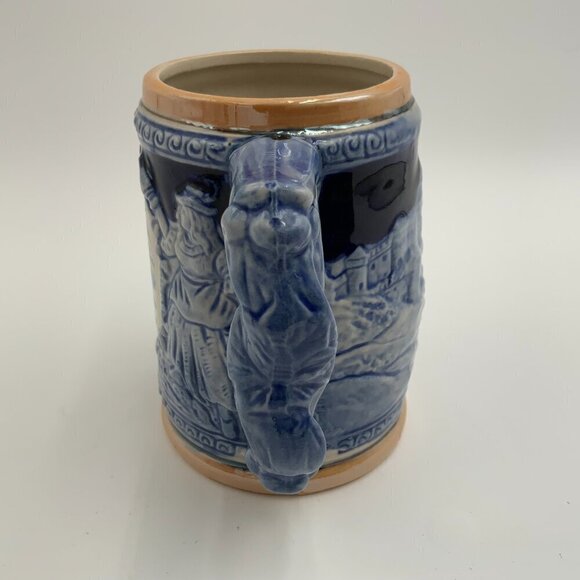 New York Ceramic Stein Mug Empire State, Statue of Liberty, World Trade Center - Picture 5 of 8